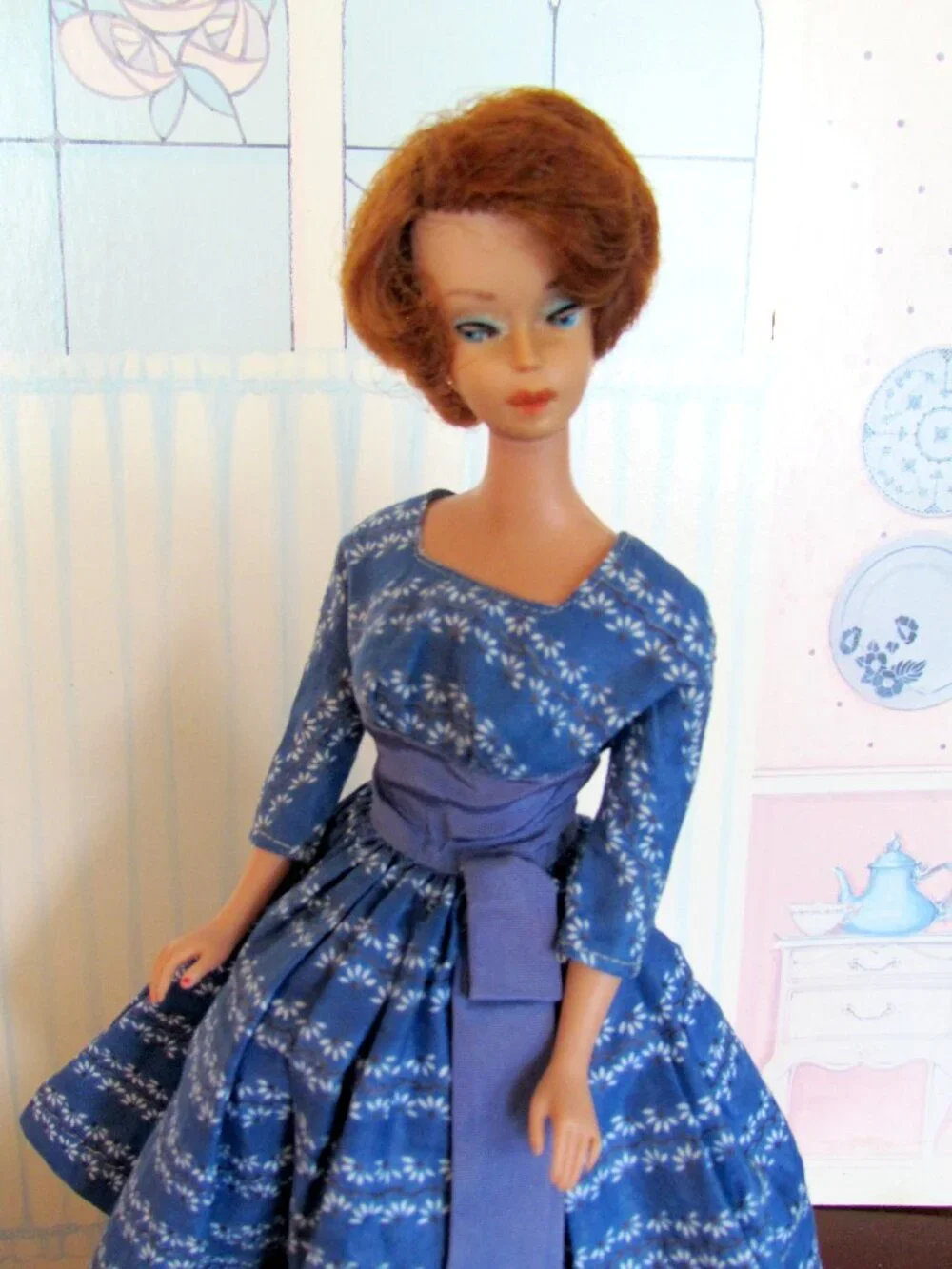 VINTAGE 1961 TITIAN BUBBLE CUT BARBIE LOT, NO GREEN EAR LET'S DANCE, SENIOR PROM